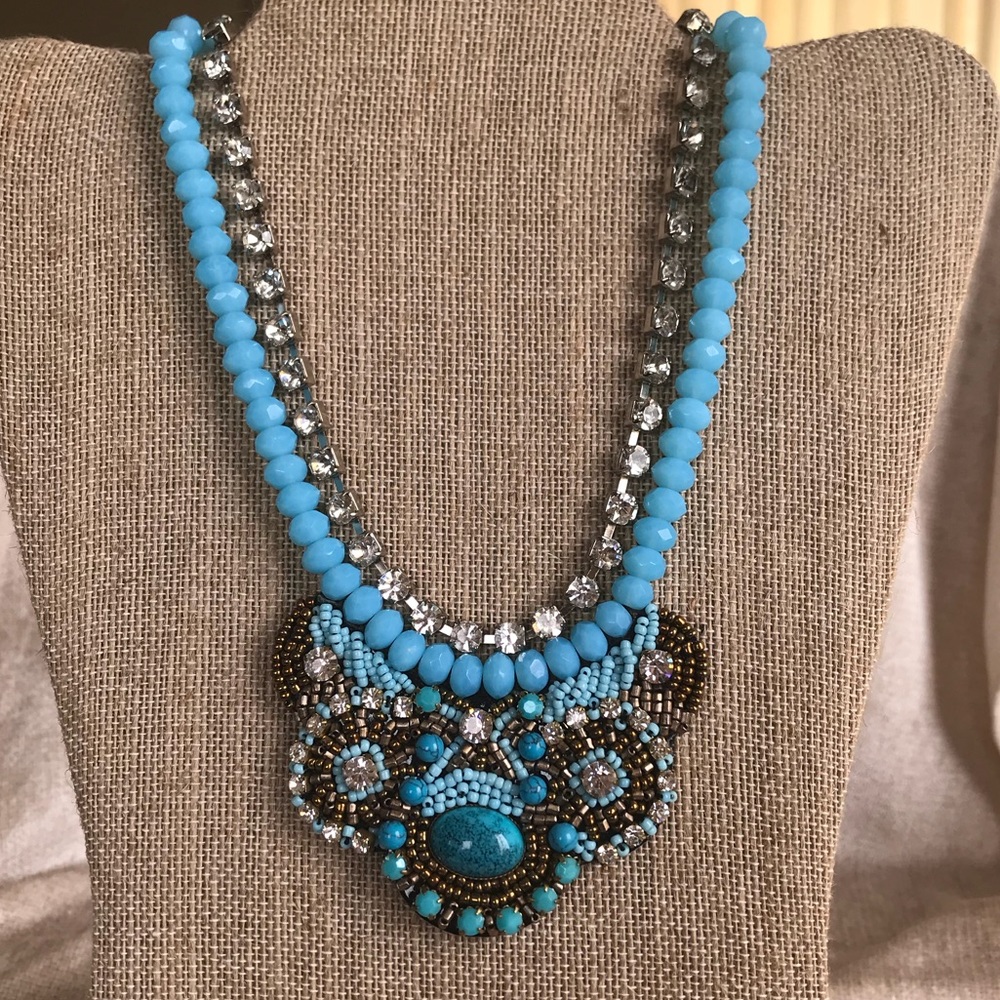 Cara Couture Turquoise Bib